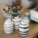 Kähler Omaggio Miniature Silver/White Vase 8cm 3pcs