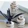 Kähler Omaggio Miniature Silver/White Vas 8cm 3st