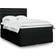 vidaXL Mit Matratze Schwarz 160 x 200 cm Boxspringbett