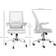 Vinsetto Mesh Swivel White Office Chair 104cm