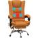 Vinsetto 4 Point Vibration Massage Brown Office Chair 118cm