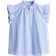 H&M Linen Blend Blouse - Light Blue/Striped