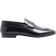 River Island Leather Slip On Loafers - Black