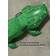 Shein 1pc Inflatable Water Mount Pool Toy for Water Play Green Crocodile
