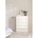 Ebuy24 Naia 5 Skuffer Hvid Kommode 77x112cm