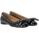 Ganni Eyelet Bow Ballerinas - Black
