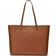Lauren Ralph Lauren Karly Cross Body Leather Tote Bag - Lauren Toast