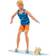 Barbie Ken with Surfboard & Poseable Blonde Barbie Ken Beach Doll