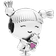 Pandora Little Girl Charm - Silver/Pink