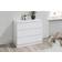 Birlea Oslo 3 White Chest of Drawer 80x77cm
