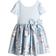 H&M Flared Skirt Dress - Light Blue/Kittens (0922706055)