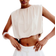 H&M Draped Cropped Top - Light Beige