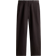 H&M Relaxed Fit Linen Blend Trousers - Dark Brown
