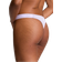 PINK Logo Cotton Shimmer High-Leg Thong Panty - Purple Cloud