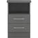 SECONIQUE Nevada 3D Effect Grey Bedside Table 40x40cm
