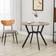 Homcom Industrial Round Brown Dining Table 90cm