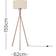 Latitude Run Mishler Tripod Camden Copper/Beige Floor Lamp 155cm