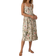 Roman Floral Print Button Down Sun Dress - Ivory
