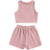 Shein Tween Girl Solid Tank Top Drawstring Waist Shorts