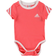 adidas 3-Stripes Onesie with Bib - Semi Turbo/White