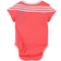 adidas 3-Stripes Onesie with Bib - Semi Turbo/White