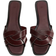 H&M Braided Sandals - Burgundy
