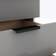 SECONIQUE Madrid 5 Narrow Grey/White Gloss Chest of Drawer 50x94cm
