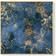 Art for the Home Golden Blooms Box Purple Framed Art 60x60cm