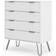 Core Products Augusta 4 White Chest of Drawer 76.5x90.3cm