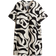 H&M Viscose Tunic Dress - Cream/Black Patterned