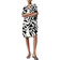 H&M Viscose Tunic Dress - Cream/Black Patterned