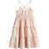H&M Smocked Dress with Ruffled Edges - Light Pink (1281926003)