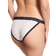 PINK Cotton Lace Trim Bikini Panty - Winter White Americas Sweetheart