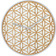 Nextime Bella Mirror Wood Wall Clock 19.7"