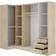 Dmora Corner wood effect Honey Oak Wardrobe 90.5x184cm