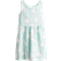 H&M Muchachas Vestido Estampado De Algodón - Turquesa