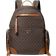 Michael Kors Prescott Large Signature Logo Print Woven Backpack - Brown/Acorn