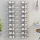vidaXL 340902 White Wine Rack 24x98cm