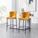 More4Homes Lily Velvet Mustard Bar Stool 104cm