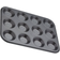 Masterclass Crusty Bake Shallow Muffin Tray 32x24 cm