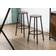 Homcom Industrial Tall Rustic Brown Bar Stool 65cm 2pcs