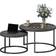 Homcom Round for Living Room Black Nesting Table 78.5cm 2pcs