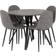 SECONIQUE Athens Grey Dining Set 100cm 5pcs