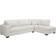 Brayden Studio Tristan Right-Hand Corner Cream Teddy Sofa 308cm 5 Seater