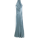 River Island Halterneck Slip Maxi Dress - Blue