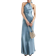 River Island Halterneck Slip Maxi Dress - Blue
