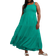 Yours Shirred Strappy Maxi Dress - Teal