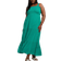 Yours Shirred Strappy Maxi Dress - Teal