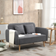 Homcom Modern Grey Sofa 130cm 2 Seater