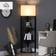 Homcom Corner Black Floor Lamp 159cm